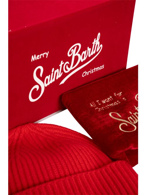 Christmas Box cappello e pochette Rosso Mc2 Saint Barth | BOX002303765I